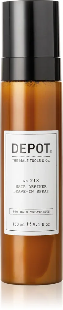 DEPOT 200 HAIR TREATMENTS NO.213 HAIR DEFINER LEAVE-IN SPRAY - увлажняющий спрей-кондиционер, 150 мл