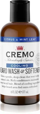 Средство для мытья бороды Cremo 2 in 1 Beard Wash Softener смягчающее, 177 мл Citrus & Mint Leaf