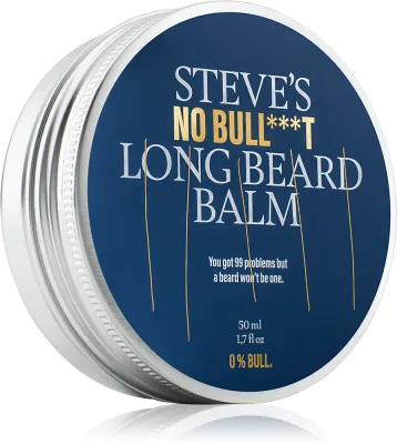 Бальзам для бороды Steve's No Bull***t Long Beard Balm увлажняющий, с маслом ши, для длинной бороды, 50 мл