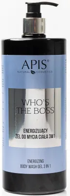 Apis Natural Cosmetics Who's The Boss - Энергетический гель для душа 3 в 1, 1000 мл