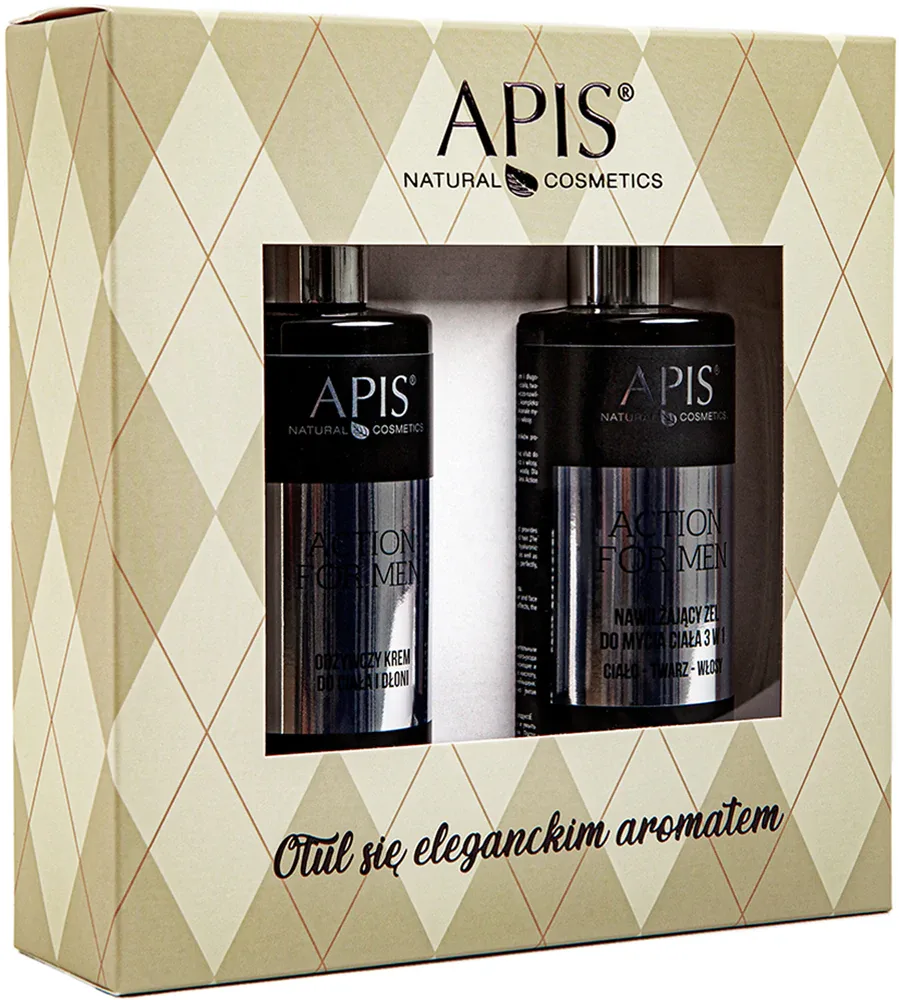 Apis Natural Cosmetics Action For Men - Подарочный набор для мужчин, 2 шт
