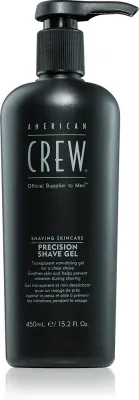 American Crew Shave & Beard Precision Shave Gel - Гель для бритья для чувствительной кожи, 450 мл