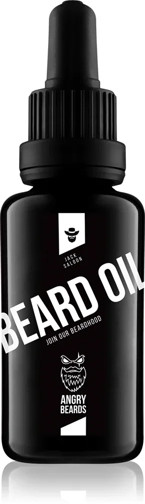 Масло для бороды Angry Beards Jack Saloon Beard Oil разглаживающее, с лёгким свежим ароматом, 30 мл