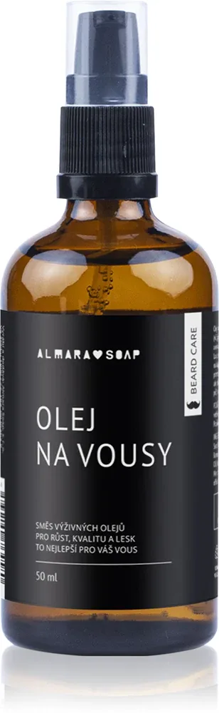 Almara Soap Beard Care - Масло для быстрого роста бороды, 50 мл