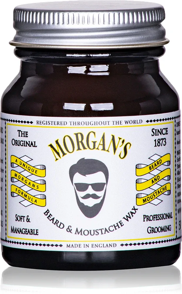 Воск для бороды Morgan's Beard and Moustace Wax Soft and Manageable для усов, моделирующий, 50 г