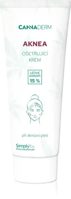 Крем для лица Cannaderm Aknea Face Cream для жирной и проблемной кожи, с салициловой кислотой, 75 г