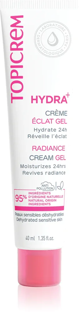Topicrem Hydra+ Radiance Cream Gel - Розовый крем-гель для лица, 40 мл