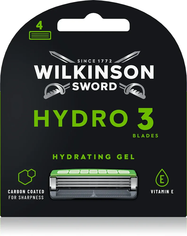 Wilkinson Sword Hydro3 Skin Protection Black Edition - сменная насадка, 4 шт