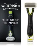 Триммер-бритва Wilkinson Sword Hydro Trim and Shave Skin Protection For Body and Balls электрическая, для сухого и влажного бритья тела и интимных зон, на батарейках, 1 шт — фото 1
