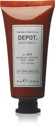 DEPOT 400 SHAVE SPECIFICS O. 404 SOOTHING SHAVING SOAP CREAM .for brush. - Успокаивающий крем для бритья, for brush 30 мл
