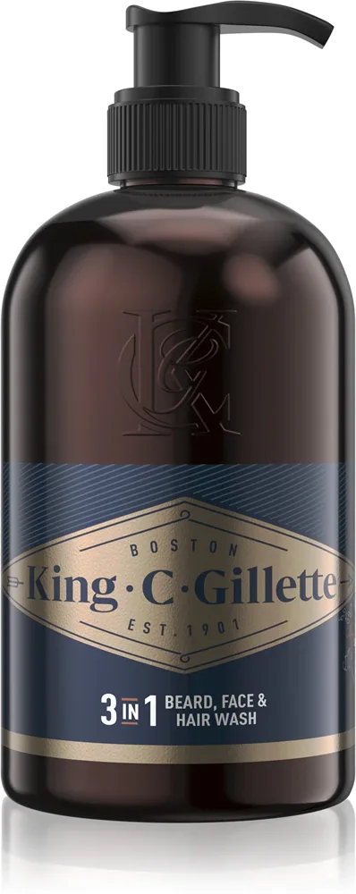 Gillette King C. Beard & Face Wash - Шампунь для бороды, 350 мл