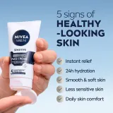 Крем для лица NIVEA MEN Sensitive увлажняющий, для мужской кожи, 75 мл — фото 2