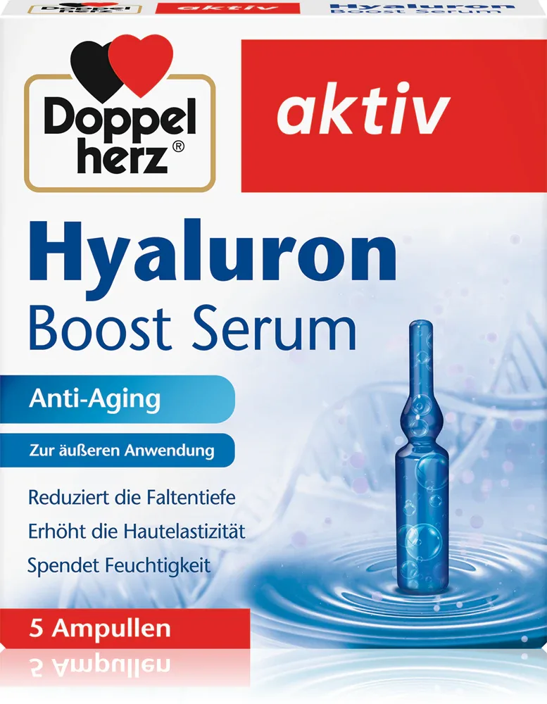 Сыворотка для лица Doppelherz Hyaluron Anti-Aging с гиалуроновой кислотой, против морщин, 5 шт