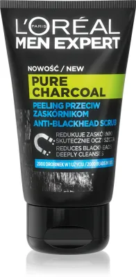 Пилинг для лица L’Oreal Paris Men Expert Pure Charcoal с активированным углём, очищающий, мужской, 100 мл