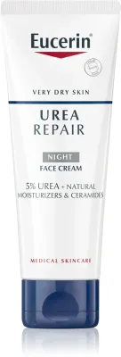 Eucerin UreaRepair Night Cream - Крем на ночь для лица, шеи и декольте без запаха, 50 мл