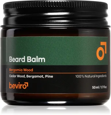 Бальзам для бороды Beviro Beard Balm Bergamia Wood, для укладки, придаёт блеск, 50 мл