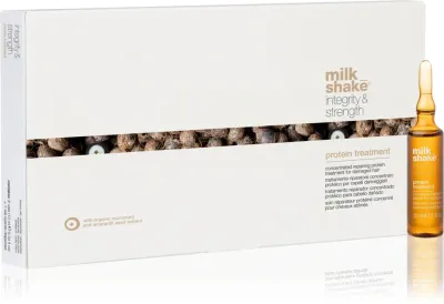 Сыворотка для волос milk_shake Integrity Strength Protein Treatment в ампулах, восстановление и эластичность, 8×10 мл z proteinami