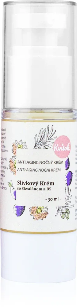 Kvitok Plum Cream with Squalene and Vitamin B5 - Крем для ночного ухода за зрелой кожей 50+, 30 мл