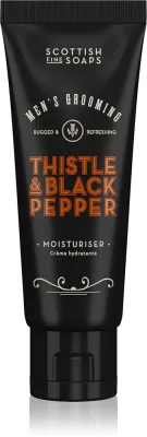 Крем для лица мужской Scottish Fine Soaps Thistle Black Pepper дневной, с гиалуроновой кислотой, 75 мл