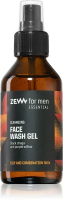 Zew For Men Essential Face Wash Gel - Очищающий гель для жирной и комбинированной кожи, 100 мл