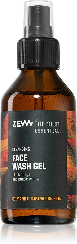 Zew For Men Essential Face Wash Gel - Очищающий гель для жирной и комбинированной кожи, 100 мл