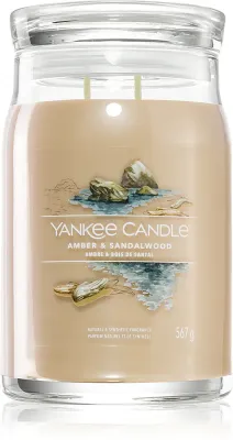 Yankee Candle Amber & Sandalwood - Ароматическая свеча, 567 г