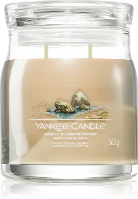 Yankee Candle Amber & Sandalwood - Ароматическая свеча, 368 г