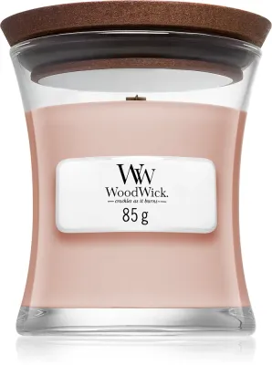 Woodwick Vanilla & Sea Salt - Ароматическая свеча с деревянным фитилем, с деревянным фитилем 85 г