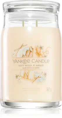 Yankee Candle Soft Wool & Amber - Ароматическая свеча, 567 г