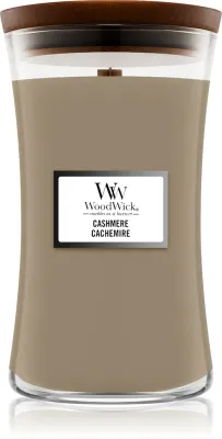 Woodwick Cashmere - Ароматическая свеча с деревянным фитилем, с деревянным фитилем 609 г