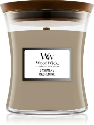 Woodwick Cashmere - Ароматическая свеча с деревянным фитилем, с деревянным фитилем 275 г