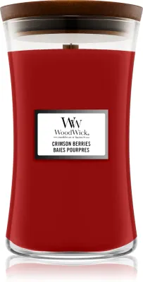 Woodwick Crimson Berries - Ароматическая свеча с деревянным фитилем, с деревянным фитилем 610 г