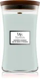 Woodwick Sagewood & Seagrass - Ароматическая свеча с деревянным фитилем — фото 1