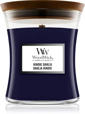 Woodwick Hinoki Dahlia - Ароматическая свеча, 275 г