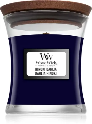 Woodwick Hinoki Dahlia - Ароматическая свеча, 85 г