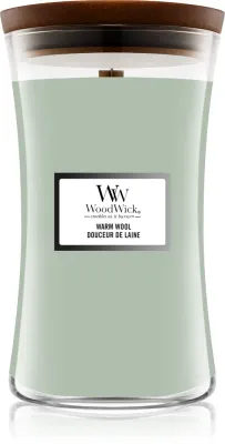 Woodwick Warm Wool - Ароматическая свеча с деревянным фитилем, с деревянным фитилем 610 г