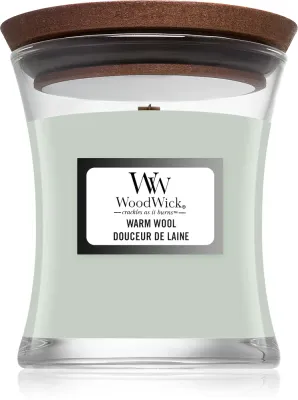 Woodwick Warm Wool - Ароматическая свеча с деревянным фитилем, с деревянным фитилем 85 г
