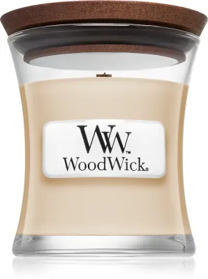 Woodwick Vanilla Bean - Ароматическая свеча с деревянным фитилем, с деревянным фитилем 85 г