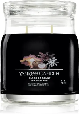 Yankee Candle Black Coconut - Ароматическая свеча Signature, 368 г
