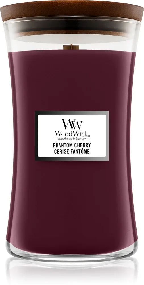 Woodwick Phantom Cherry - Ароматическая свеча с деревянным фитилем