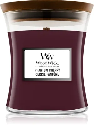 Woodwick Phantom Cherry - Ароматическая свеча с деревянным фитилем, с деревянным фитилем 275 г
