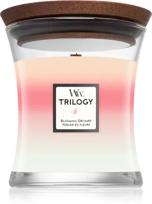 Woodwick Trilogy Blooming Orchard - Ароматическая свеча, 275 г