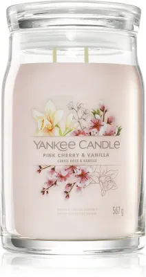 Yankee Candle Pink Cherry & Vanilla - Ароматическая свеча Signature