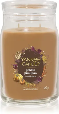 Yankee Candle Golden Pumpkin - Ароматическая свеча Signature, Signature 567 г