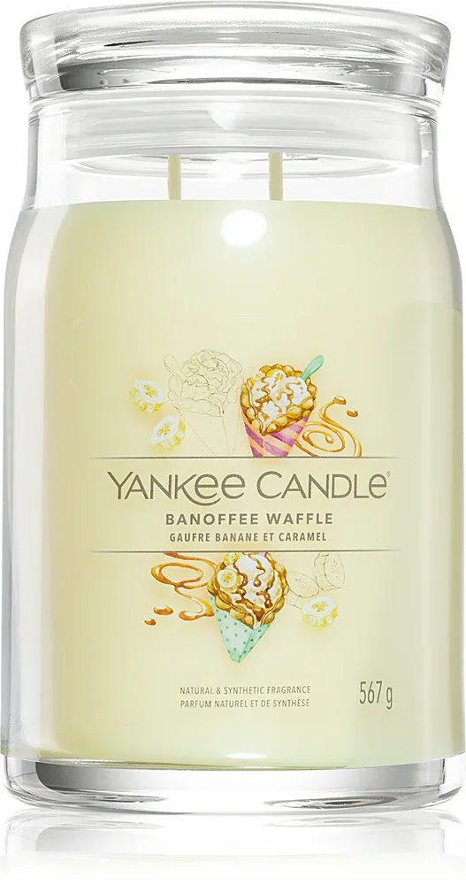 Yankee Candle Banoffee Waffle - Ароматическая свеча Signature Signature, 567 г