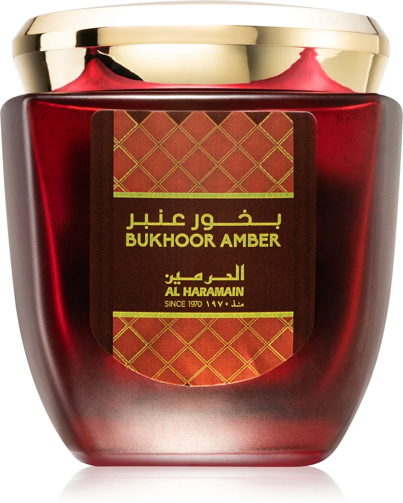 Благовоние Al Haramain Bukhoor Amber древесное, для дома, 80 г