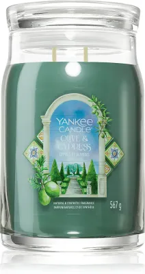 Yankee Candle Olive & Cypress - Ароматическая свеча, 567 г