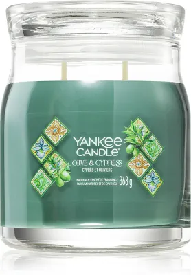 Yankee Candle Olive & Cypress - Ароматическая свеча, 368 г
