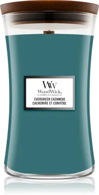Woodwick Evergreen Cashmere - Ароматическая свеча, 610 г