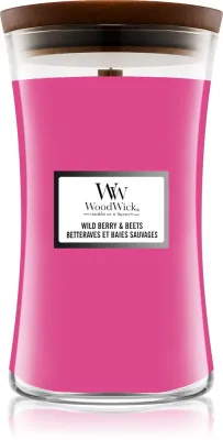 Woodwick Wild Berry & Beets - Ароматическая свеча с деревянным фитилем с деревянным фитилем, 609.5 г